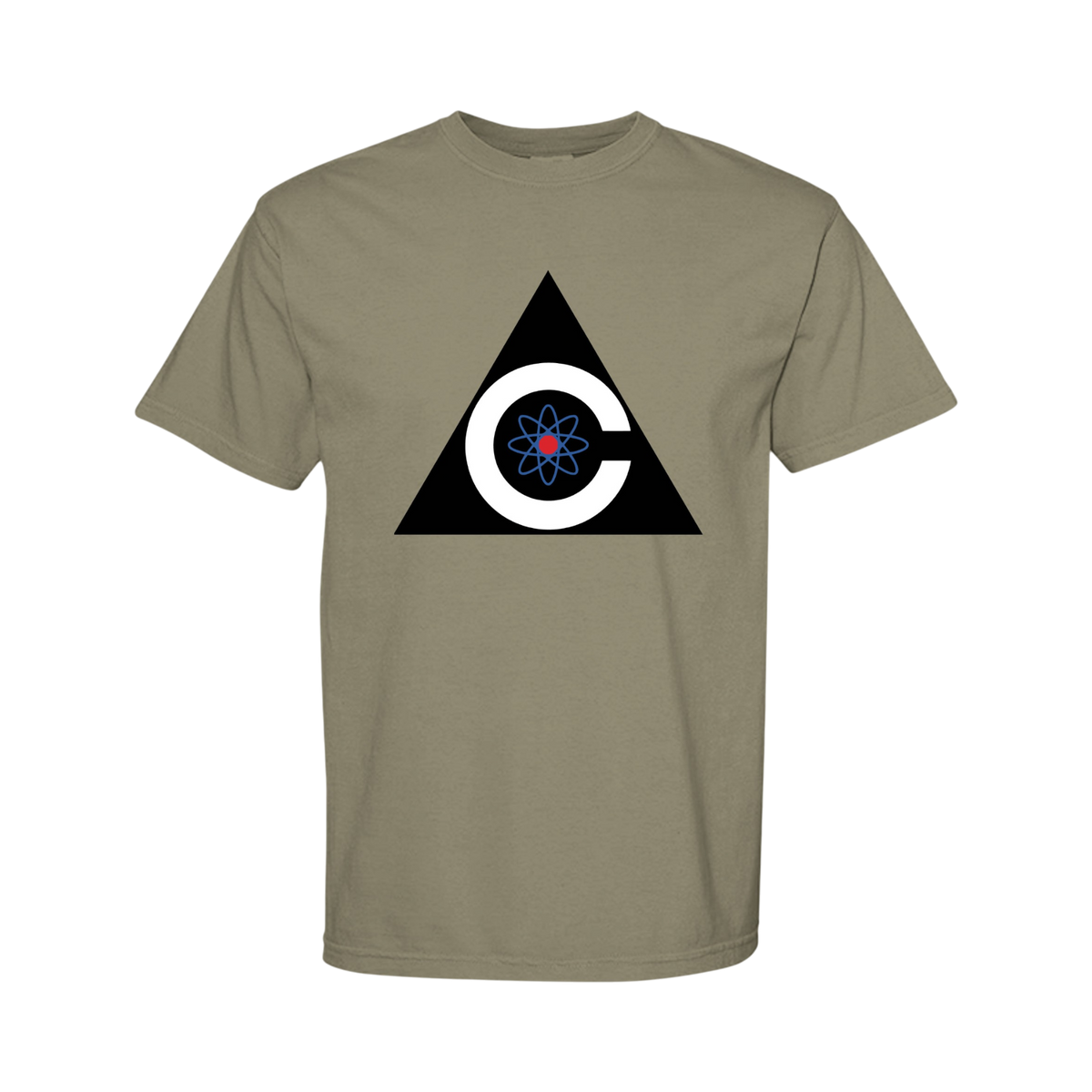 ndm:1133002 Sandstone Colossus: The Forbin Project - Comfort Colors Shirt with Center Chest Graphic Design