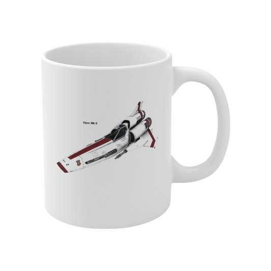 Battlestar Galactica Colonial Viper MK II - Ceramic Coffee Mug