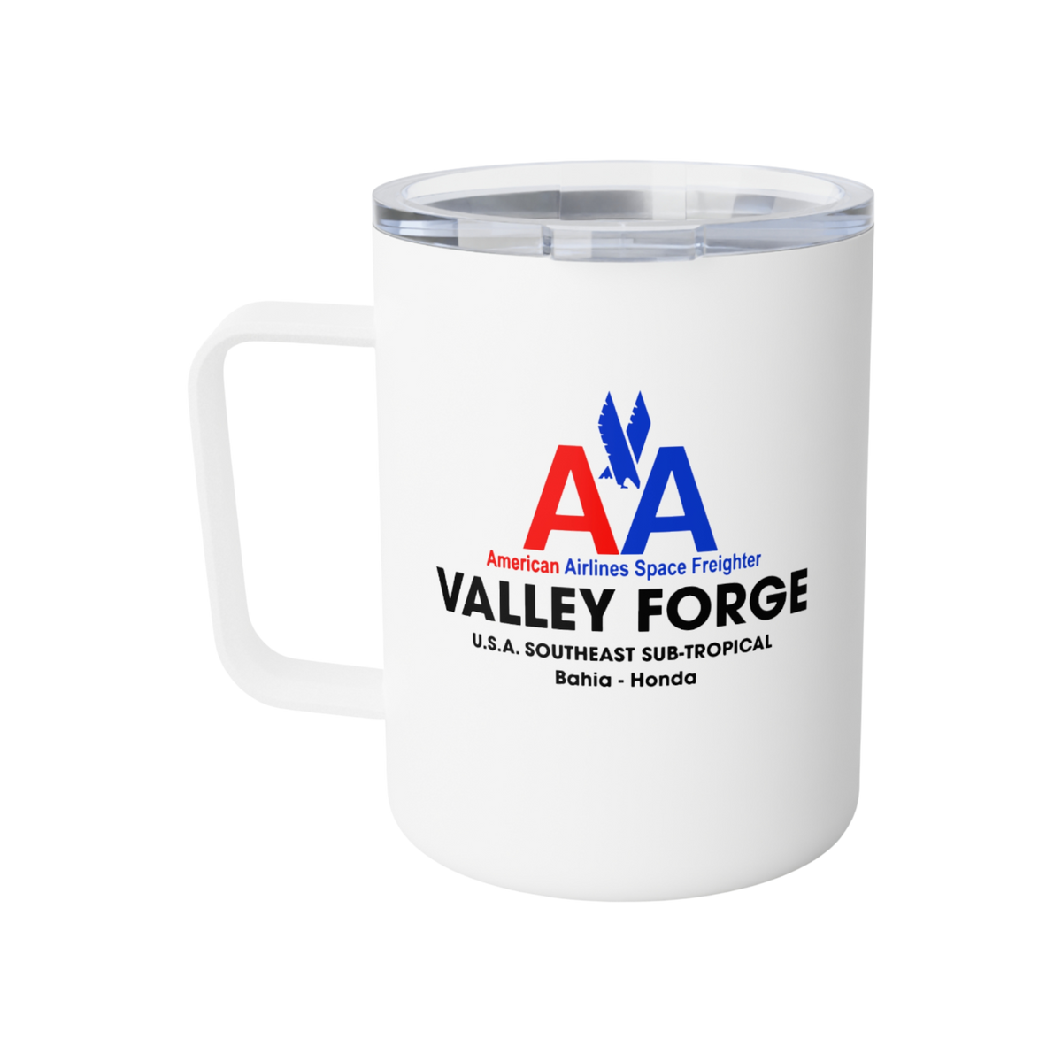 American Airlines Space Freighter "Valley Forge" - 10oz Insulated Stainless Steel Travel Mug