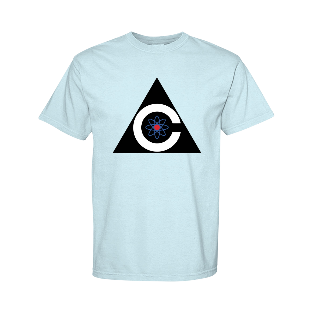 ndm:1132996 Chambray Colossus: The Forbin Project - Comfort Colors Shirt with Center Chest Graphic Design