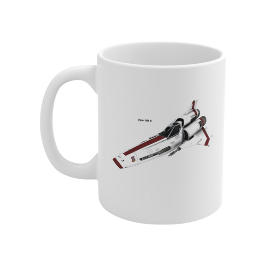 Battlestar Galactica Colonial Viper MK II - Ceramic Coffee Mug